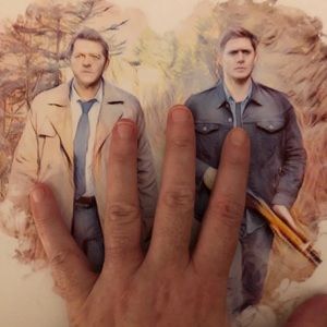 CASTIEL & DEAN SUPERNATURAL ART PRINTS